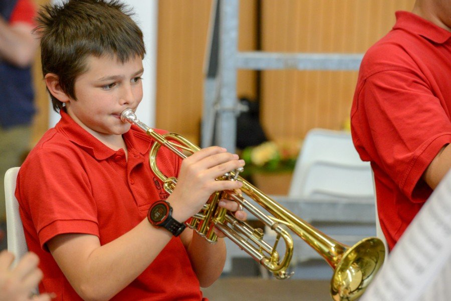 young trumpet player